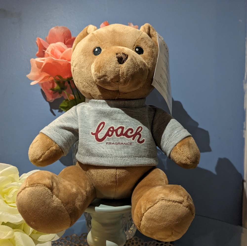 Coach Fragrance Limited Edition Logo Teddy Bear Plush
